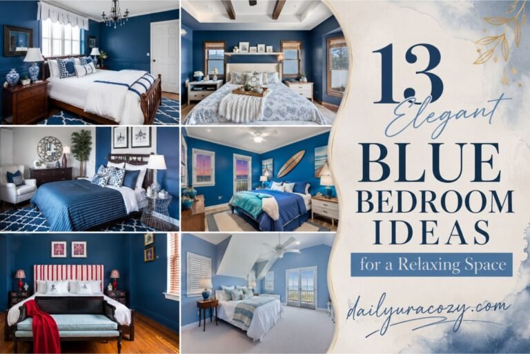 13 Elegant Blue Bedroom Ideas for a Relaxing Space