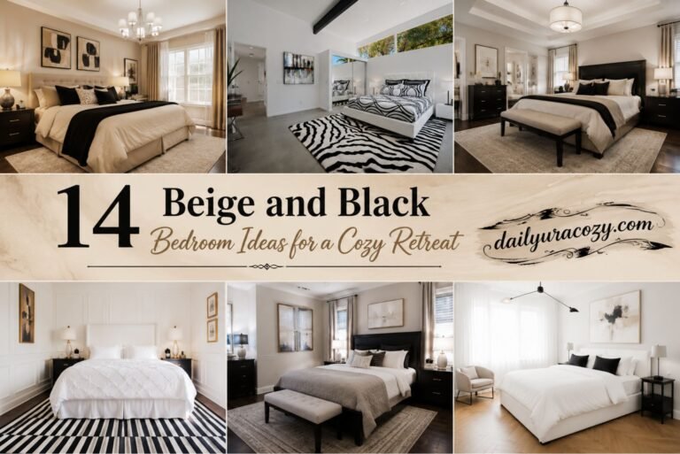 14 Beige and Black Bedroom Ideas for a Cozy Retreat