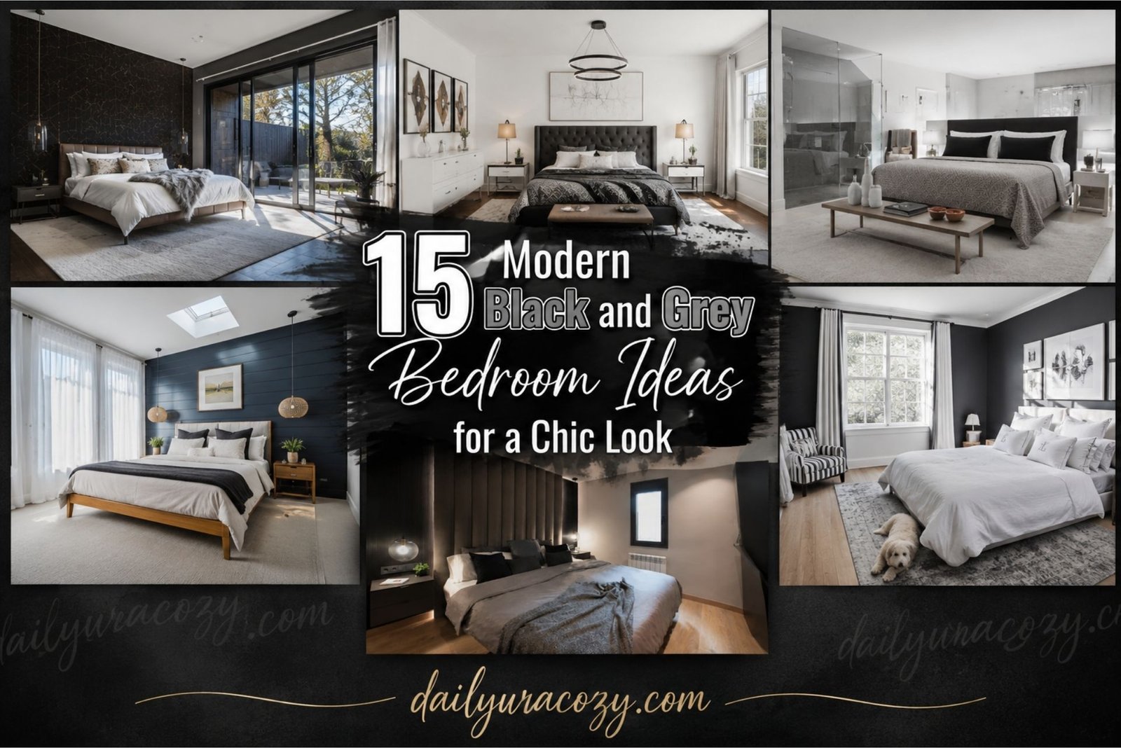 15 Modern Black and Grey Bedroom Ideas for a Chic Look