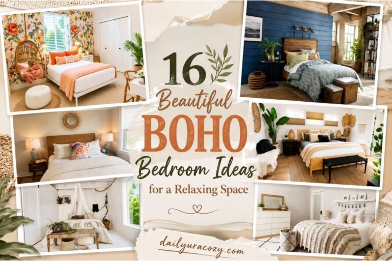 16 Beautiful Boho Bedroom Ideas for a Relaxing Space