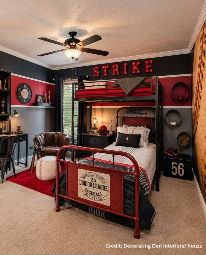 Baseball Bat Wall Arrangement