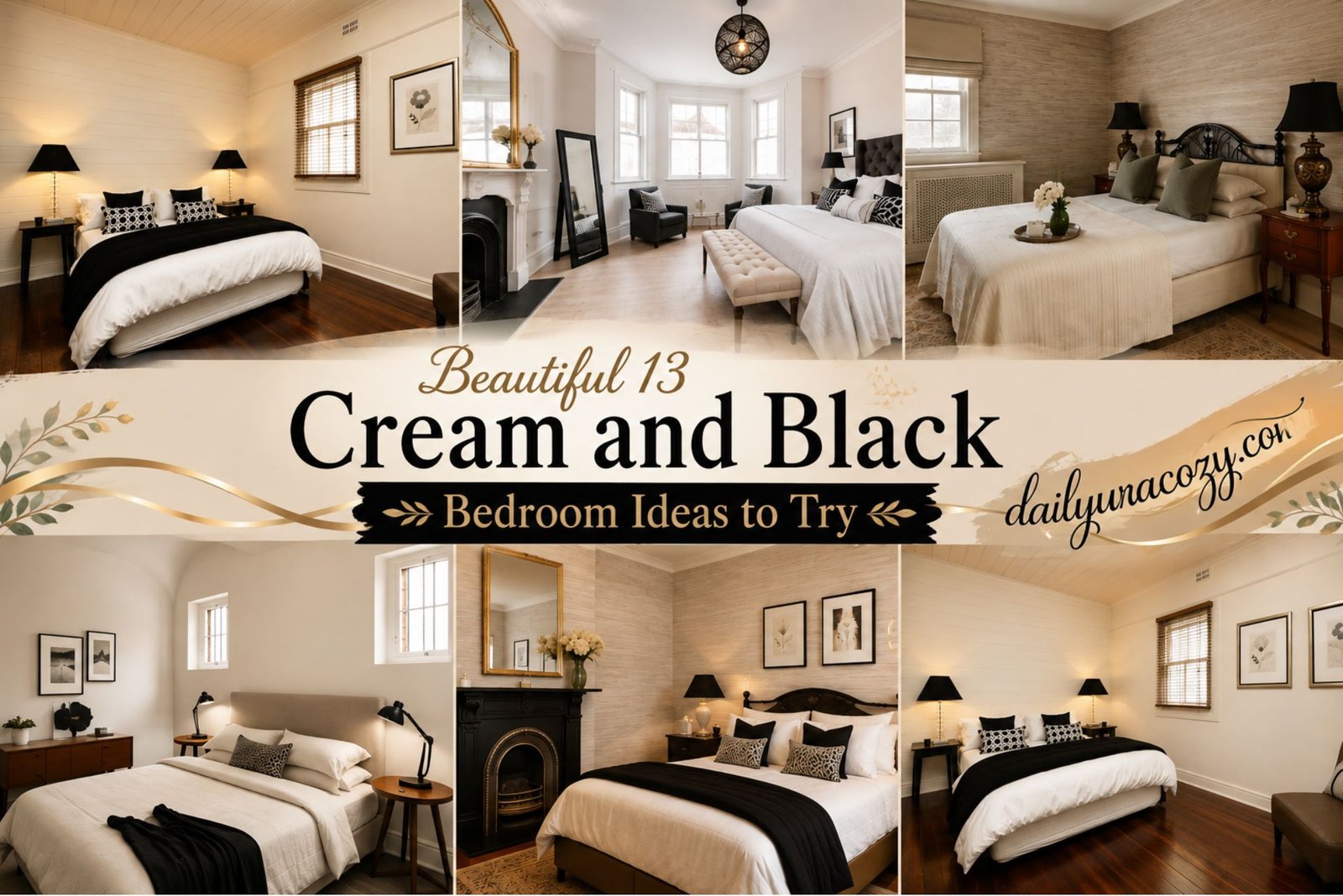 Beautiful 13 Cream and Black Bedroom Ideas to Try