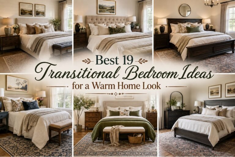 Best 19 Transitional Bedroom Ideas for a Warm Home Look