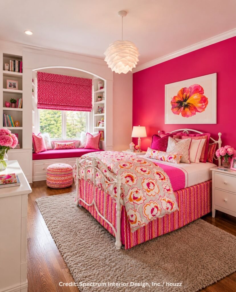 Blush Painted Wall Setting
