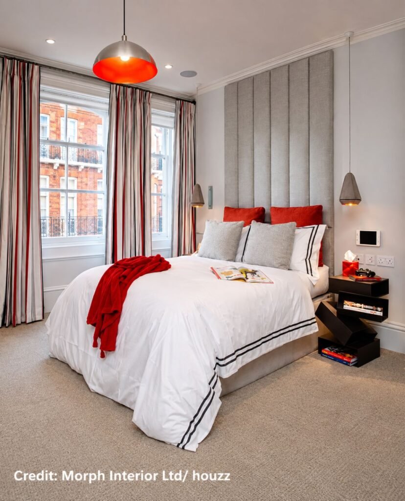 Bold Red Lighting Accent