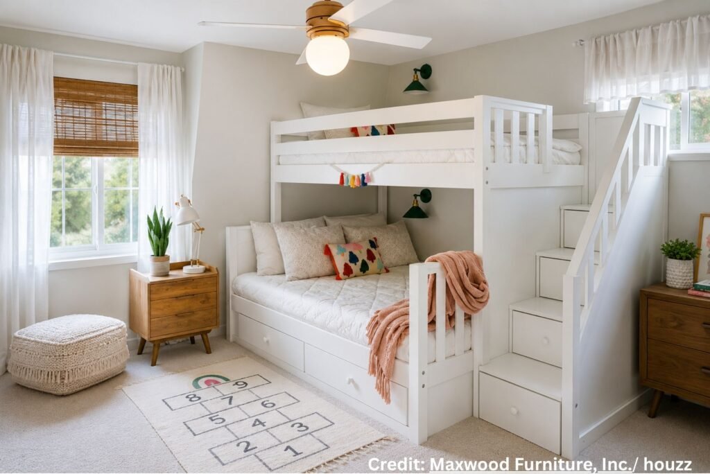 Built-In Stair Step Storage