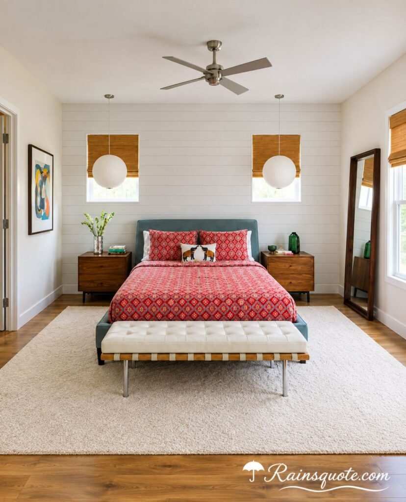 Charcoal Upholstered Bed Design