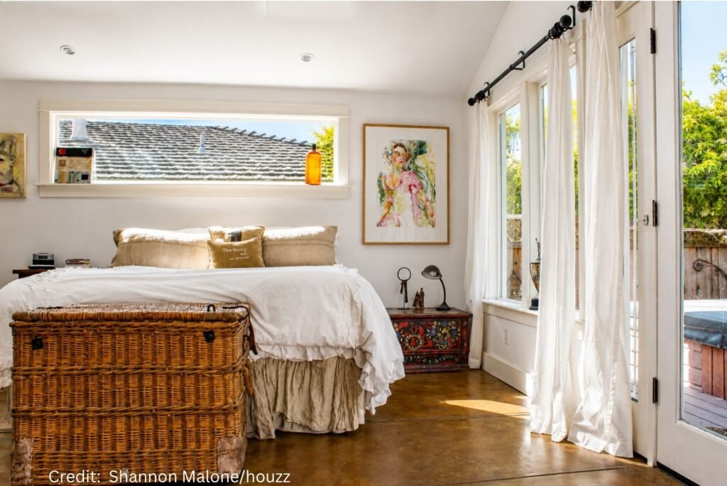 Concrete Floor Bedroom Character