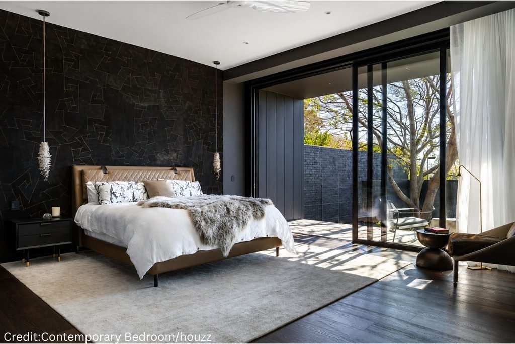 Dark Hardwood Flooring Contrast