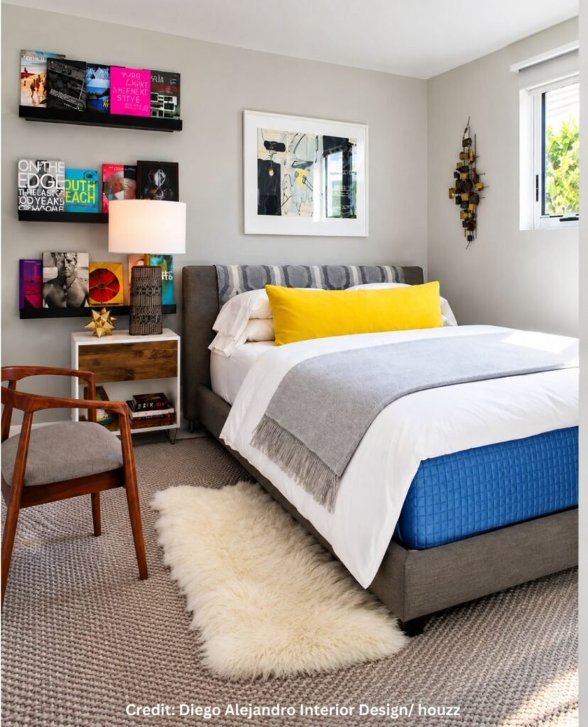 Glossy White Nightstand Finish
