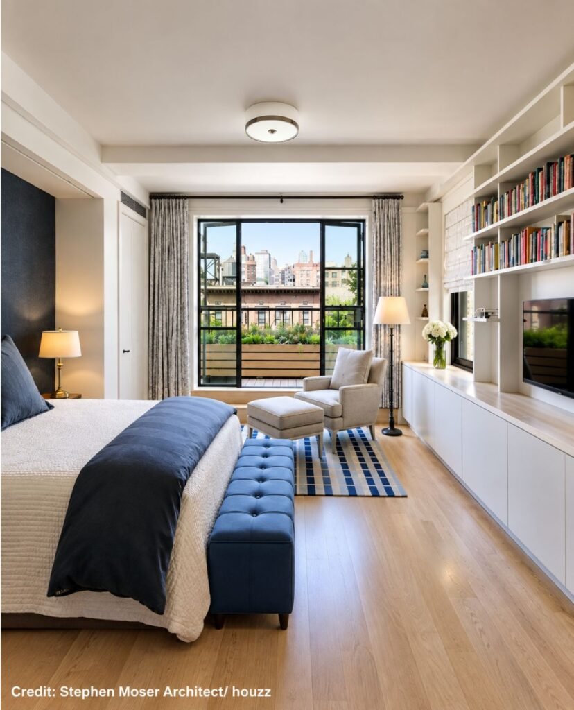 Integrated Window Storage Bench