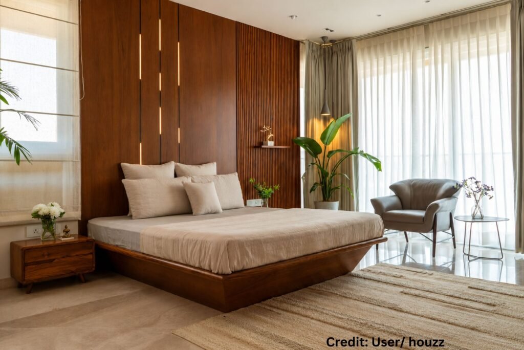 Integrated Wood Headboard