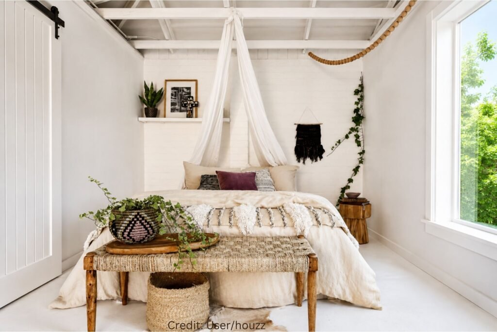 Low Profile Wooden Bed Bench