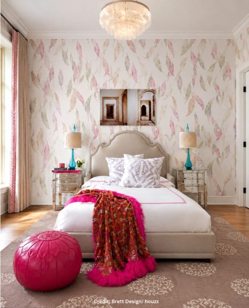 Mauve Feather Wallpaper Feature