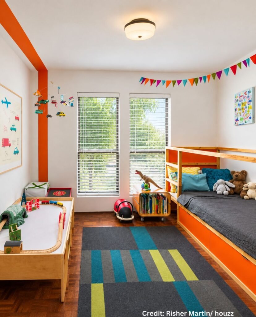 Multicolored Wall Paint Blocks