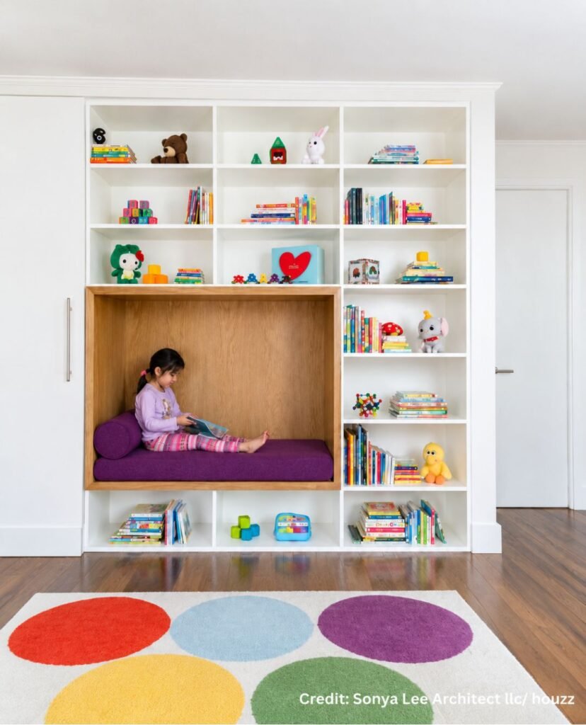 Open Display Shelf Arrangement