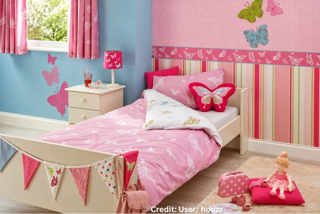 Playful Patterned Bedroom Details
