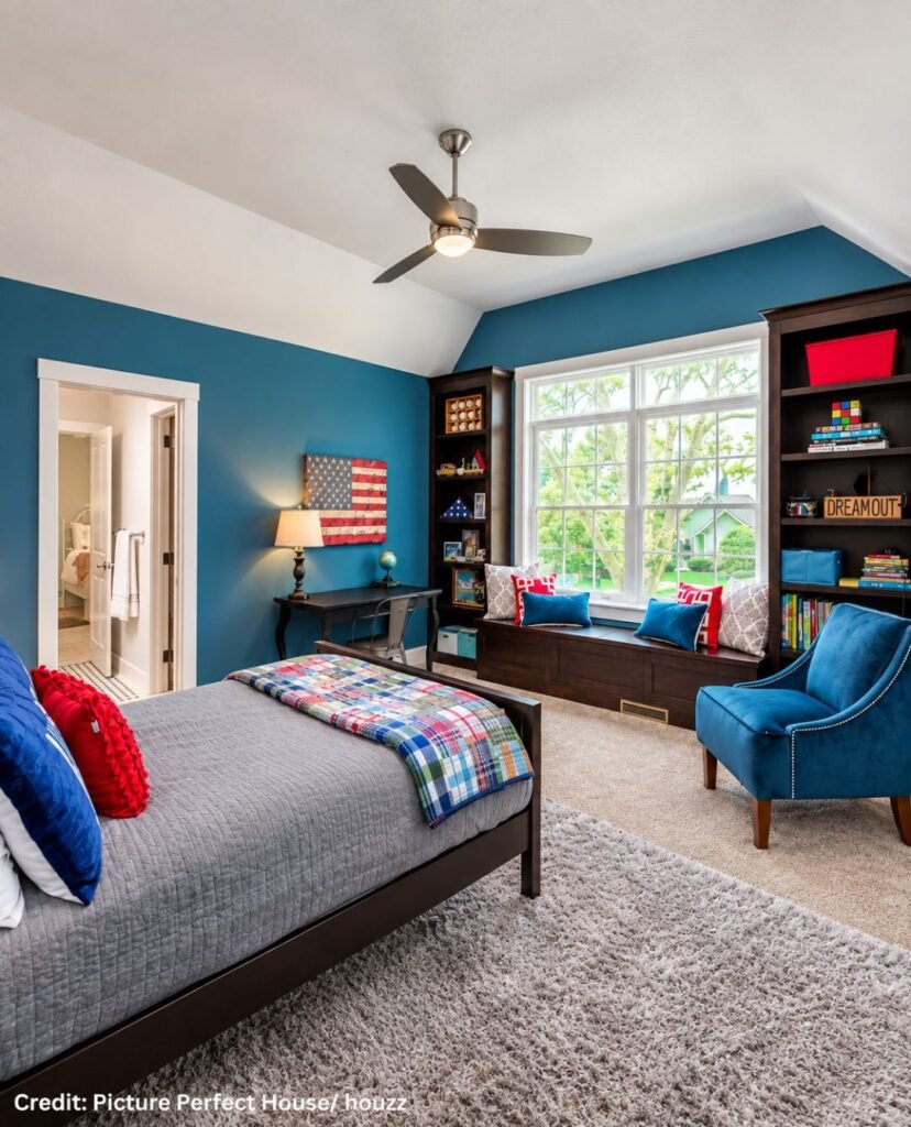 Powder Blue Painted Walls