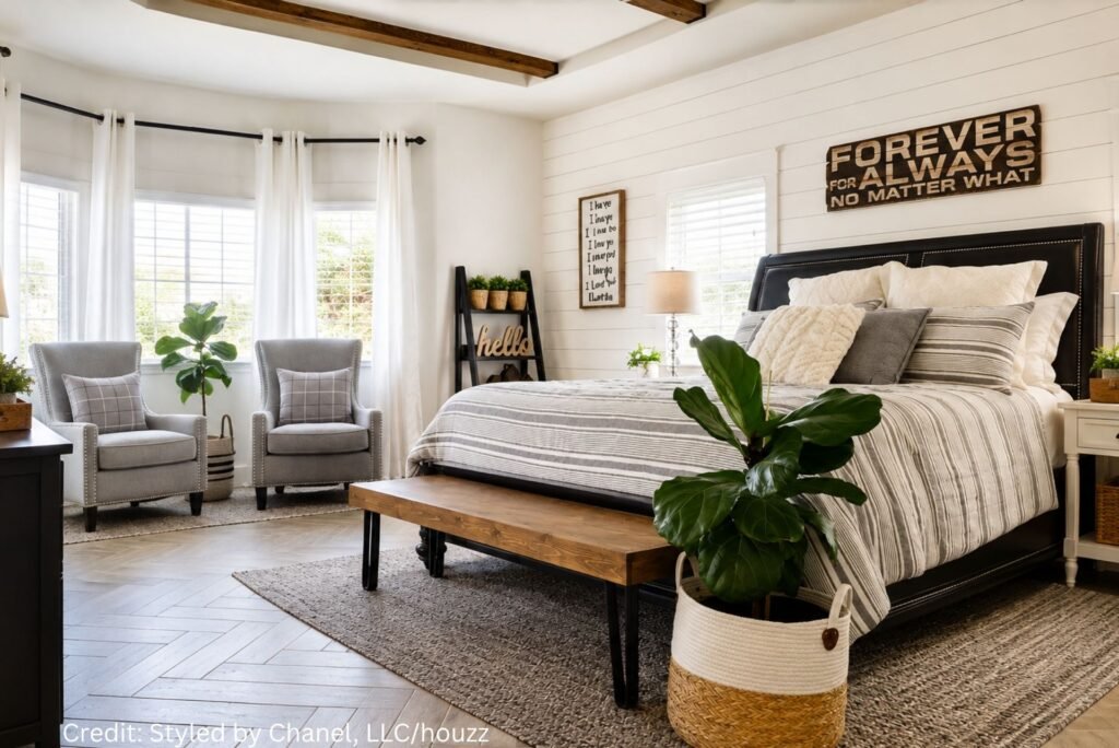 Shiplap Fireplace Feature Wall