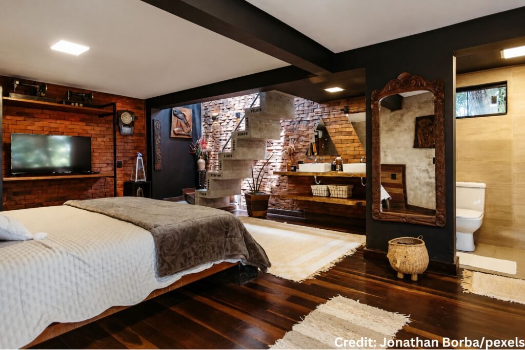 Textured Brick Warmth