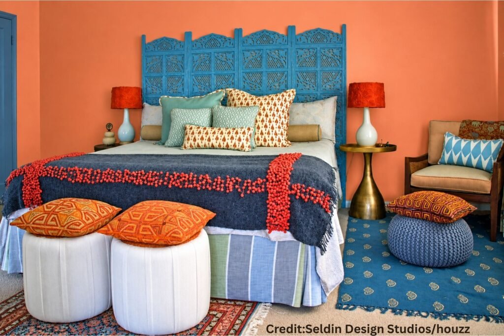 Vintage Screen Headboard Feature