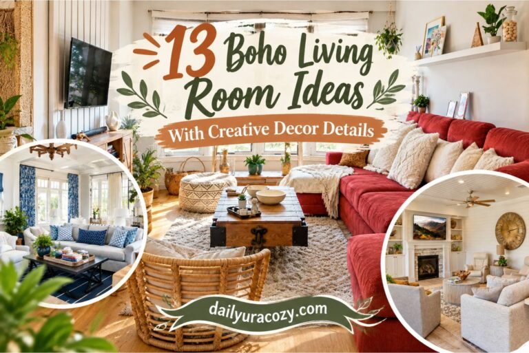 13 Boho Living Room Ideas With Creative Decor Details