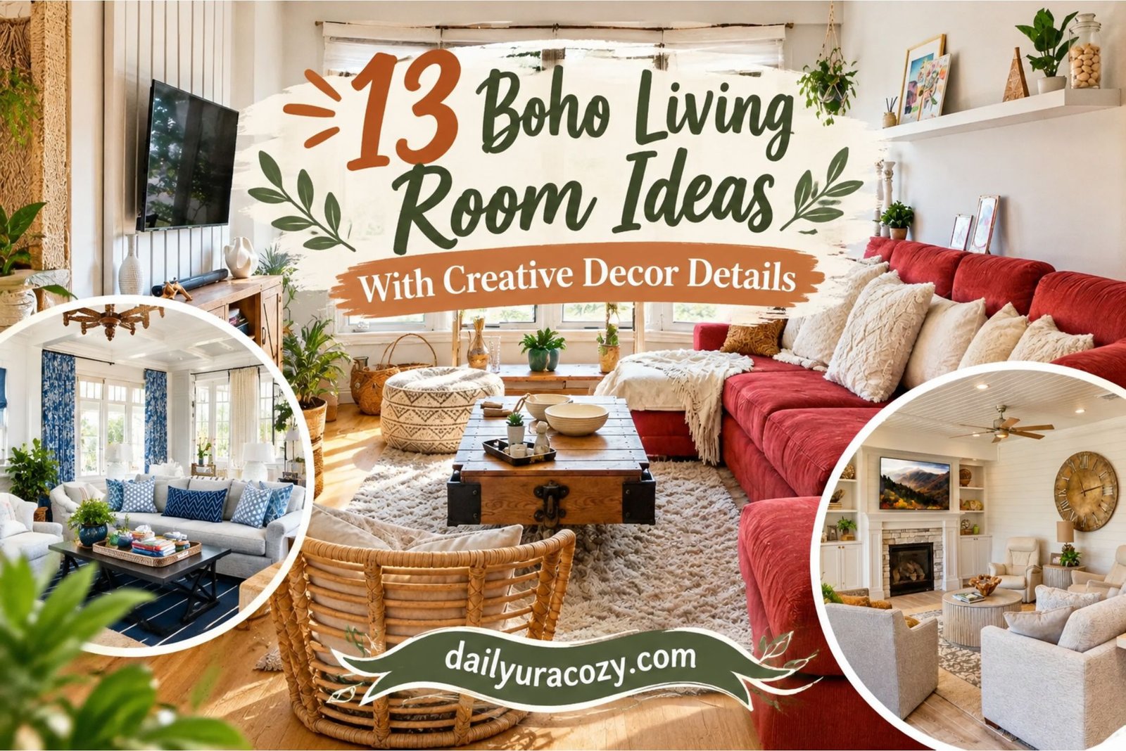 13 Boho Living Room Ideas With Creative Decor Details