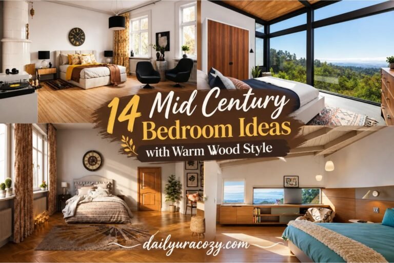 14 Mid Century Bedroom Ideas with Warm Wood Style