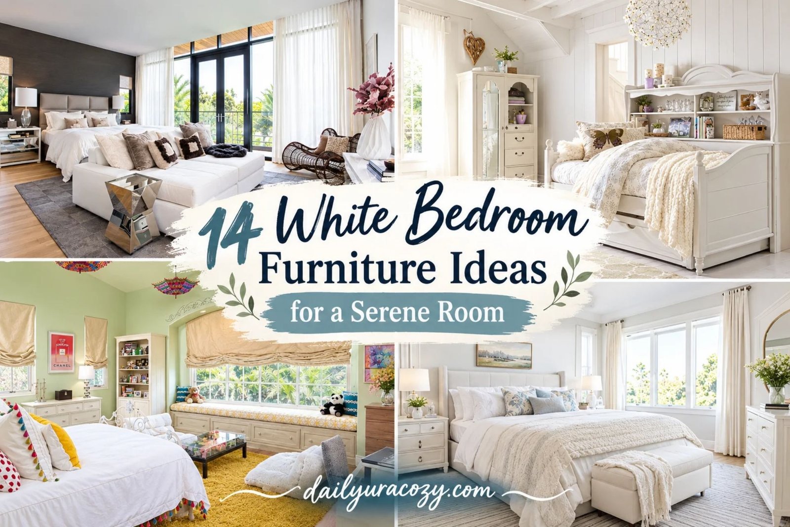 14 White Bedroom Furniture Ideas for a Serene Room
