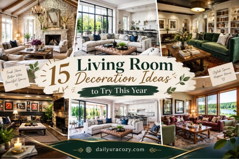 15 Living Room Decoration Ideas to Try This Year
