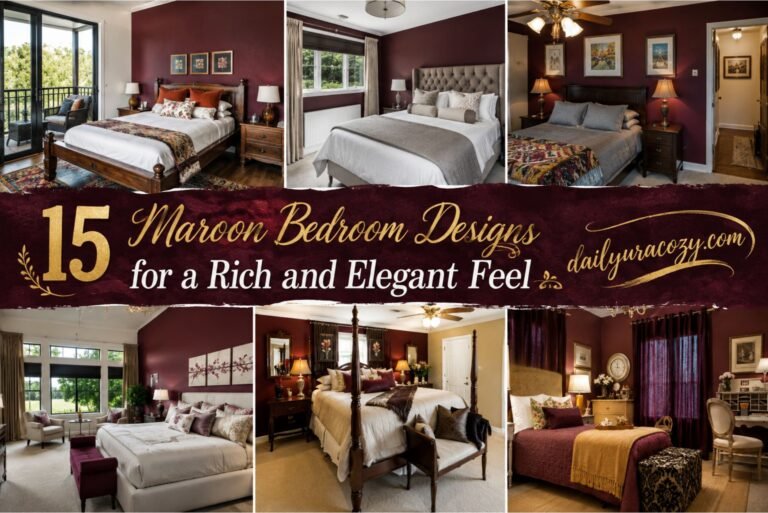 15 Maroon Bedroom Designs for a Rich and Elegant Feel 