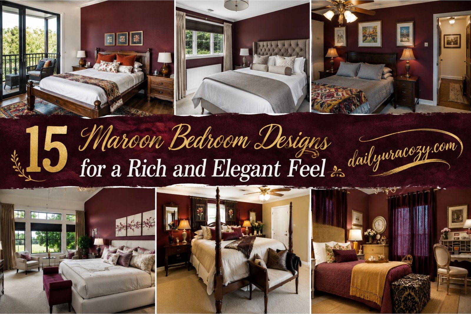 15 Maroon Bedroom Designs for a Rich and Elegant Feel 