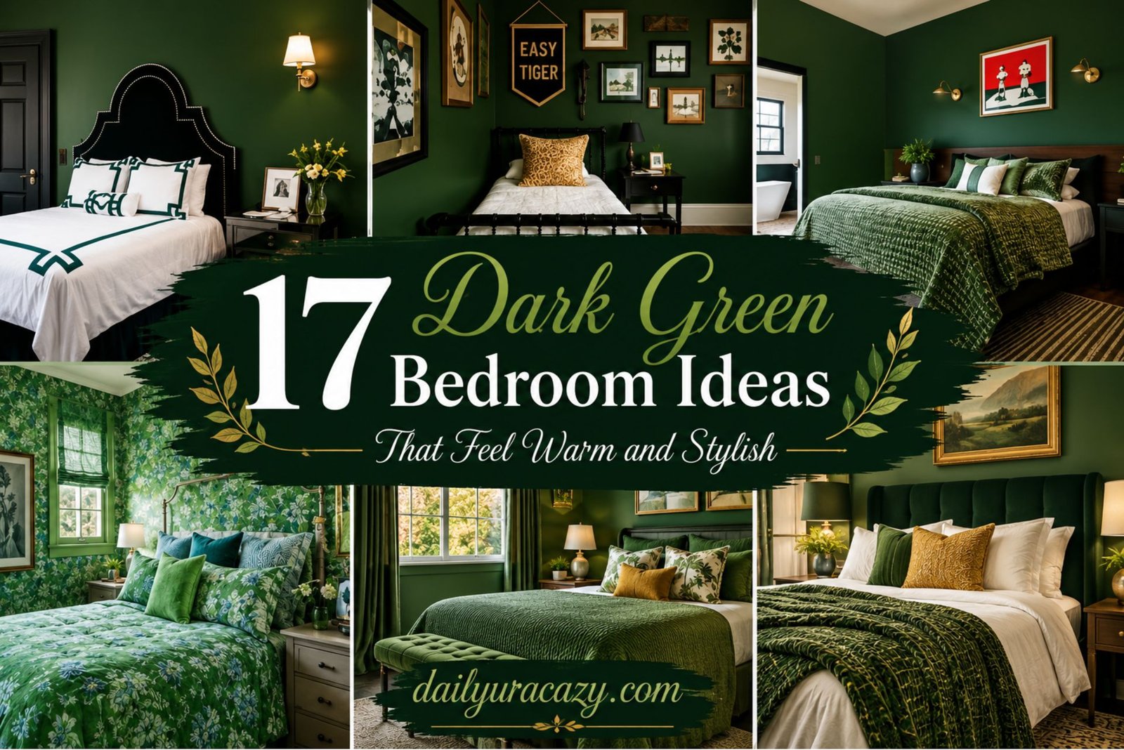 17 Dark Green Bedroom Ideas That Feel Warm and Stylish 