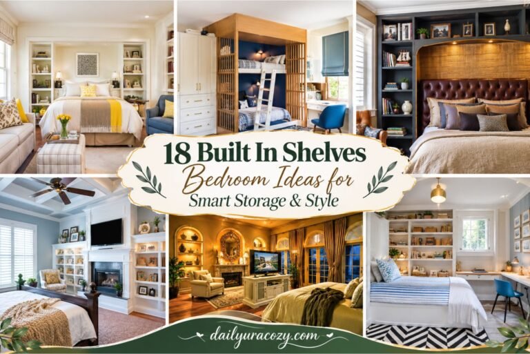 18 Built In Shelves Bedroom Ideas for Smart Storage & Style 