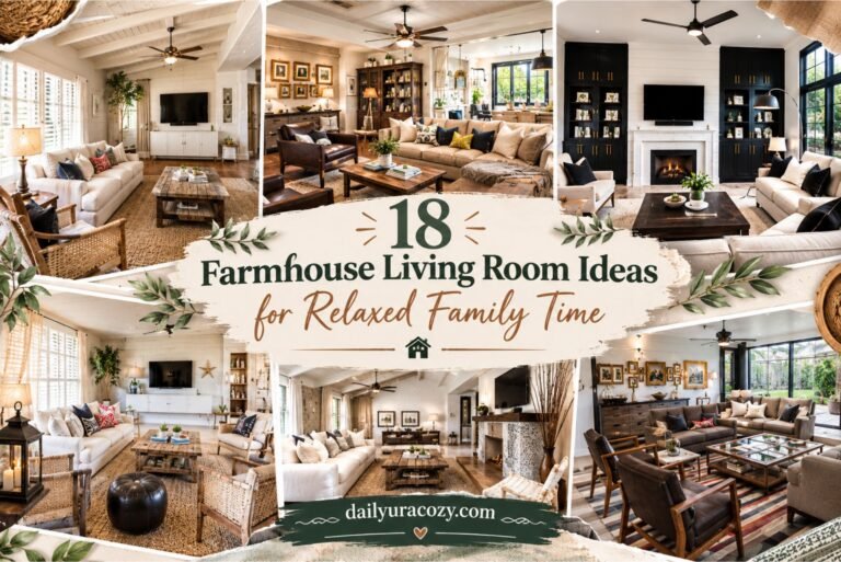 18 Farmhouse Living Room Ideas for Relaxed Family Time