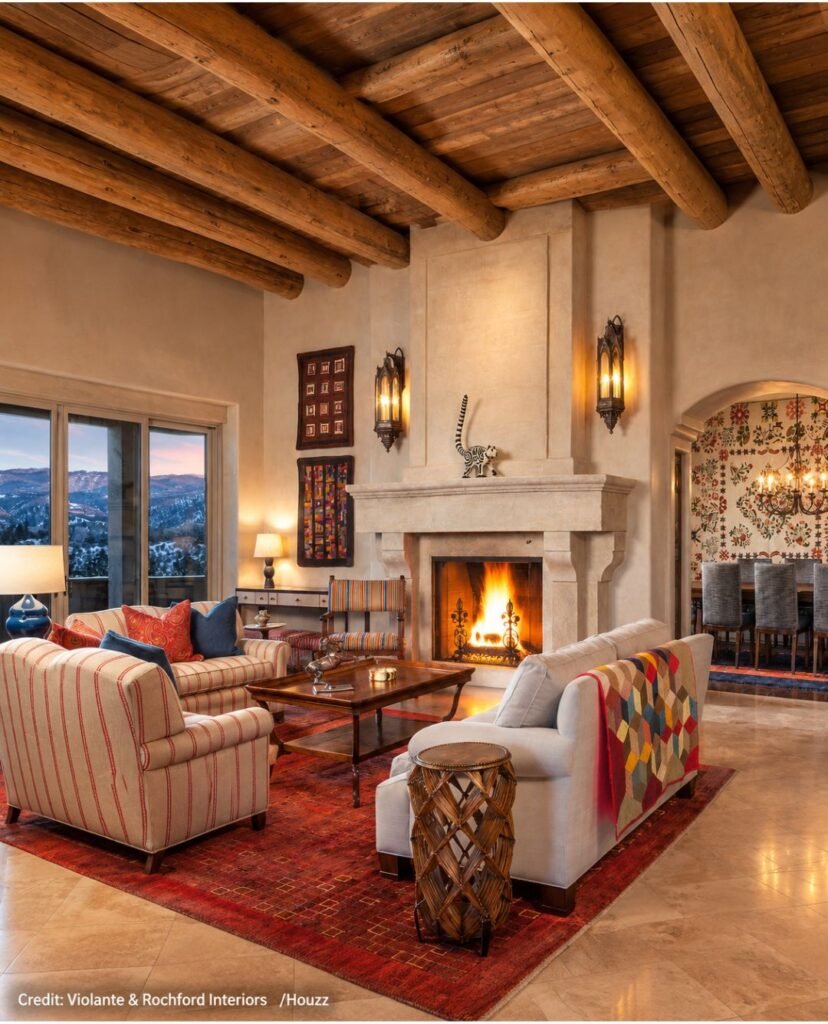 Adobe Fireplace Alcove Design