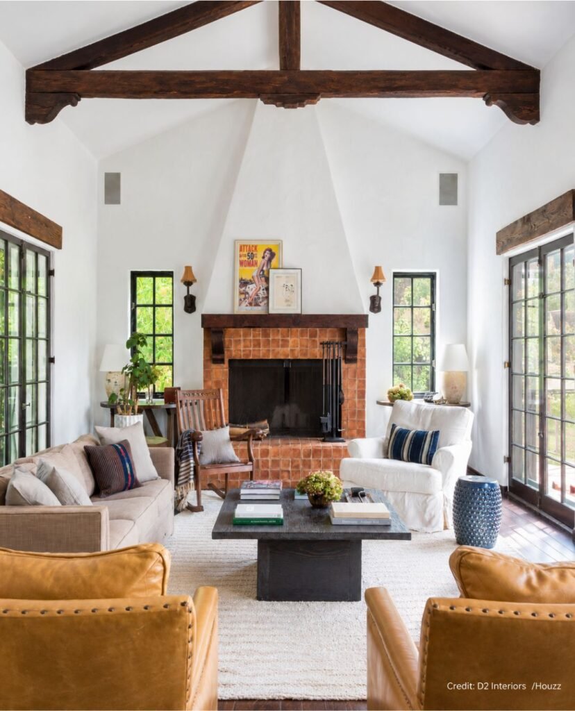 Arched Fireplace Surround Detail