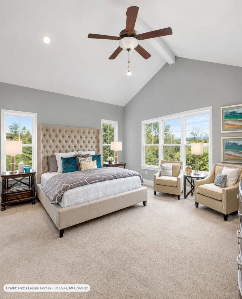 Beneath Sloped Ceiling
