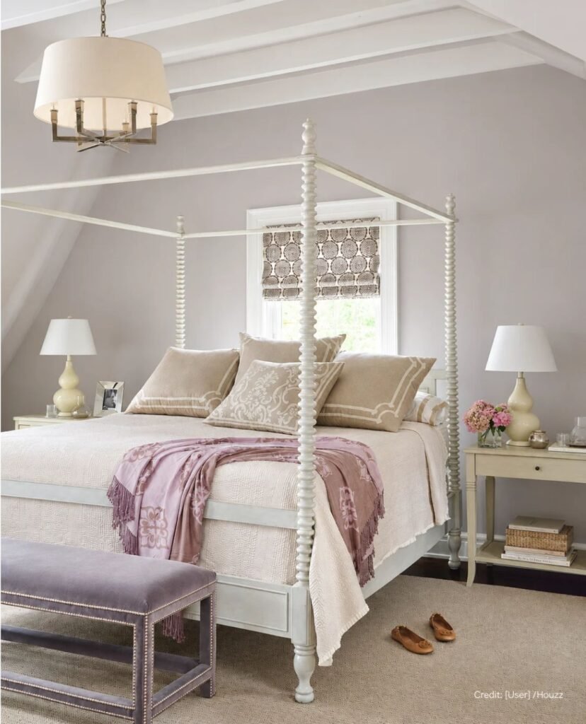 Beside Draped Bed