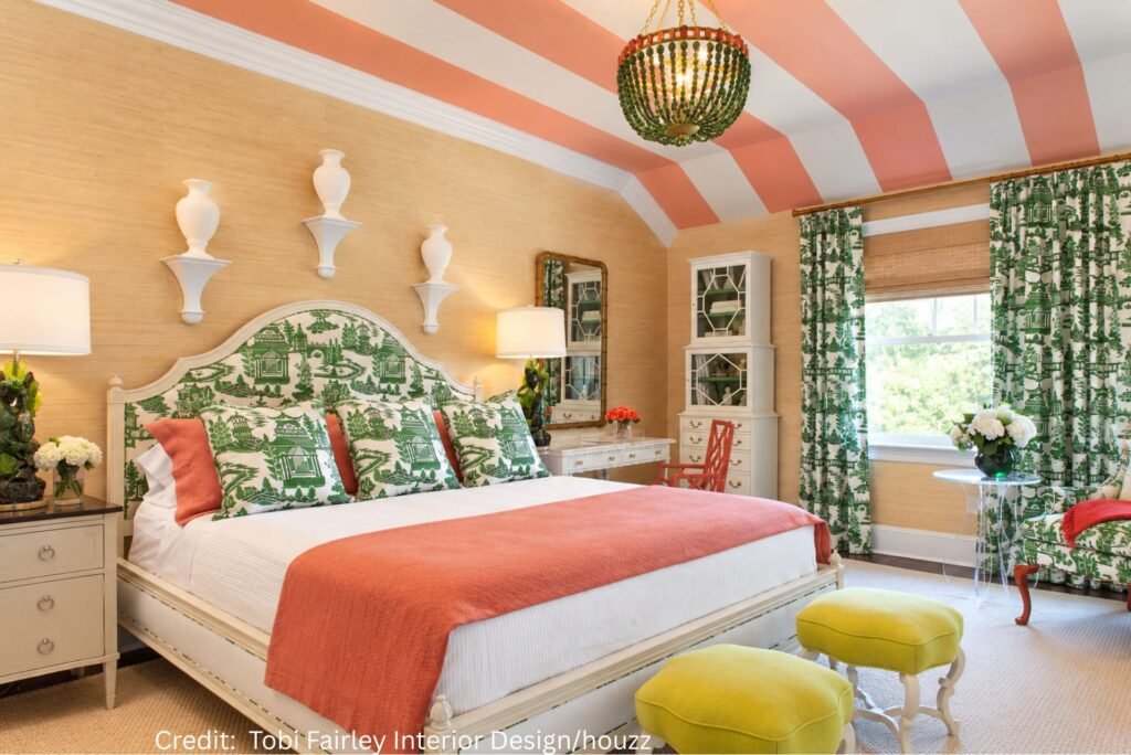 Bold Yellow Patterned Drapery