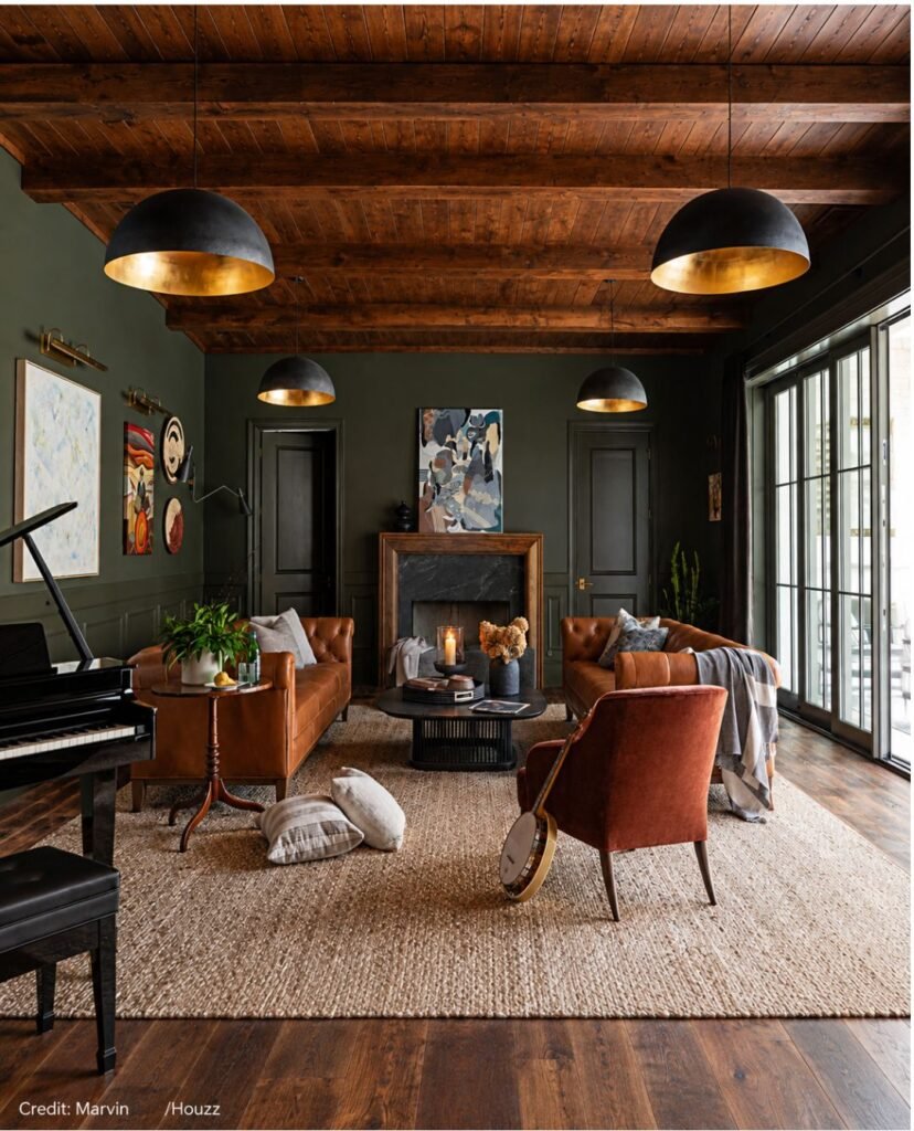Camel Sofa Seating Arrangement