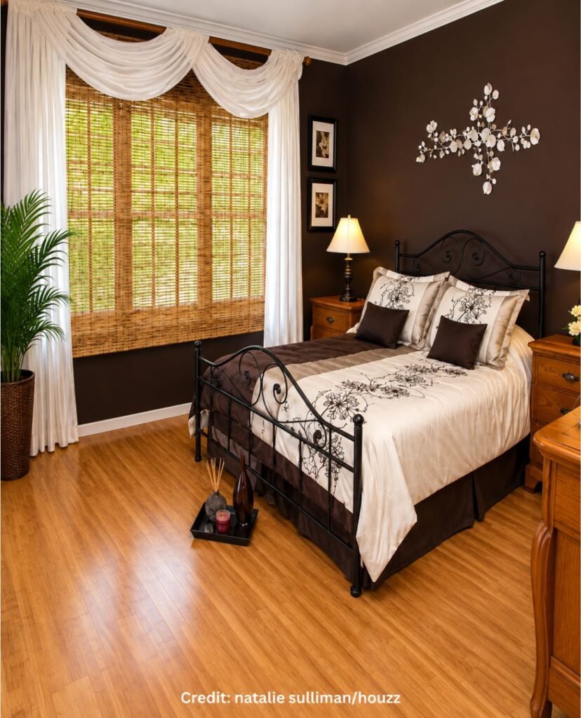 Chocolate Drapery Framing