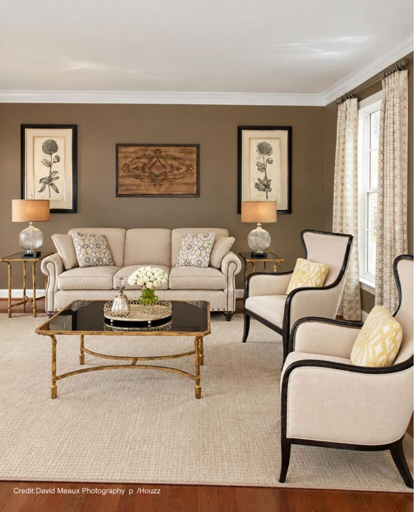 Classic Brown And Cream Furnishings