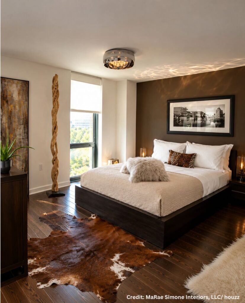 Cowhide Rug Contrast