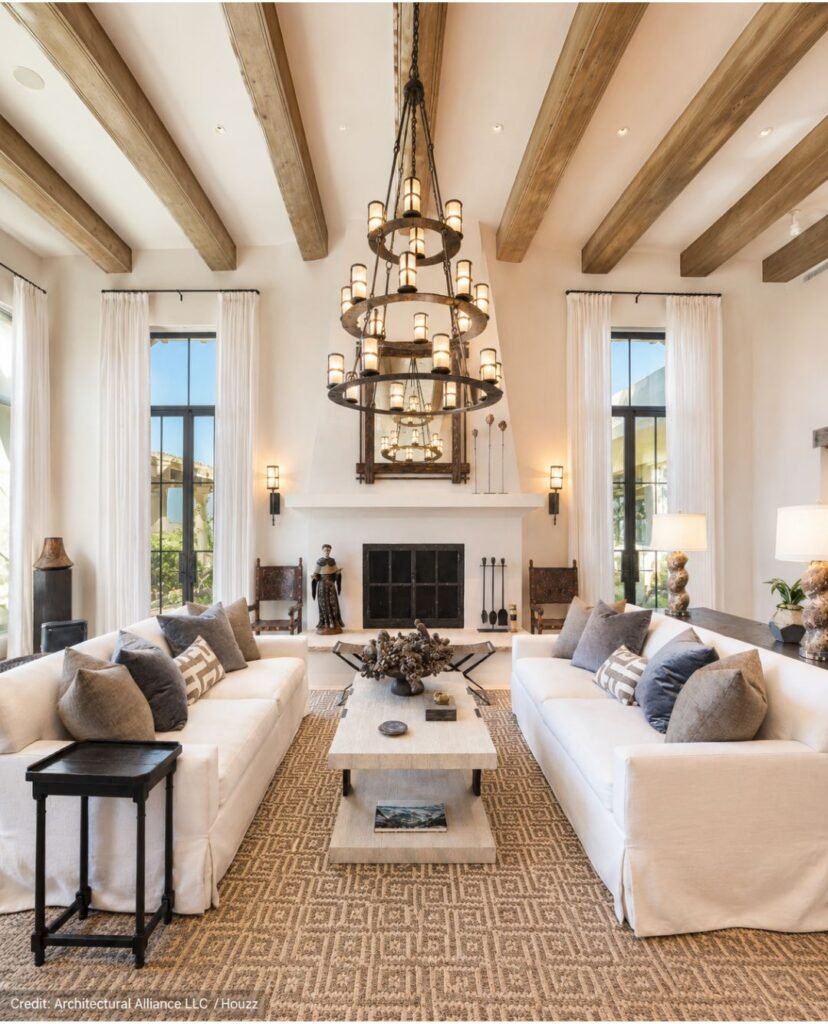 Cream Upholstered Sofa Ensemble