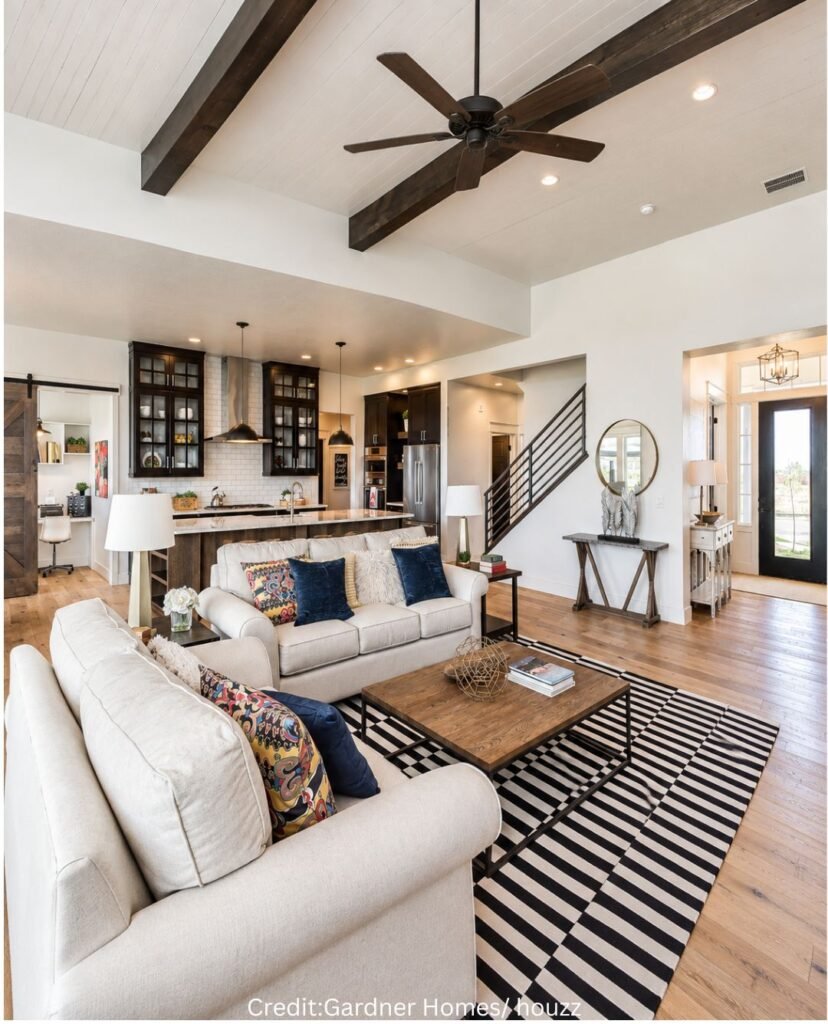 Crisp Tongue-And-Groove Ceiling