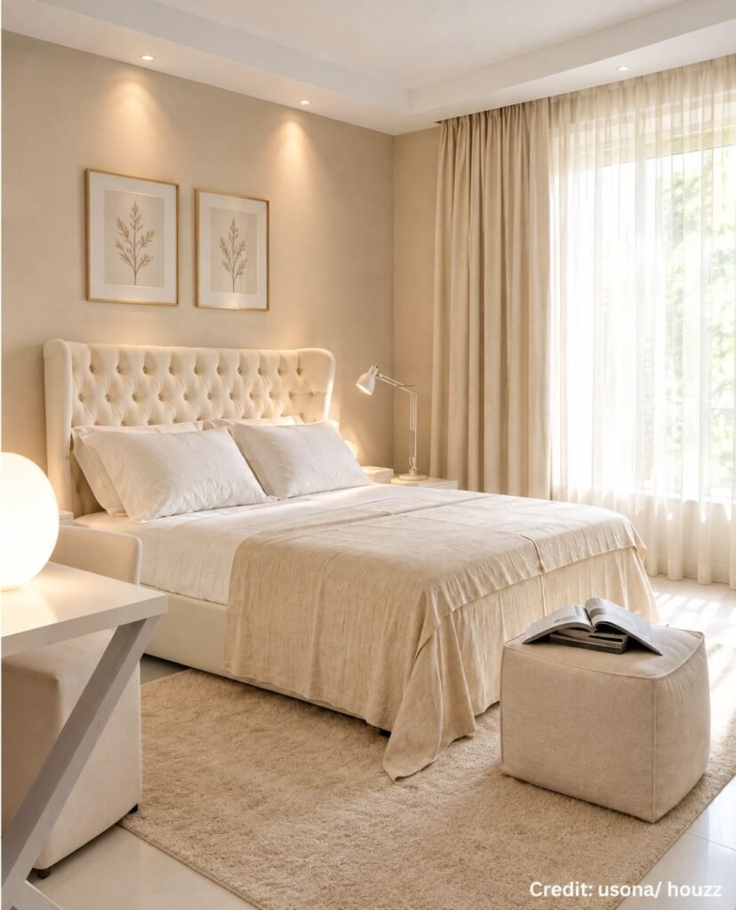 Curved Tufted Headboard