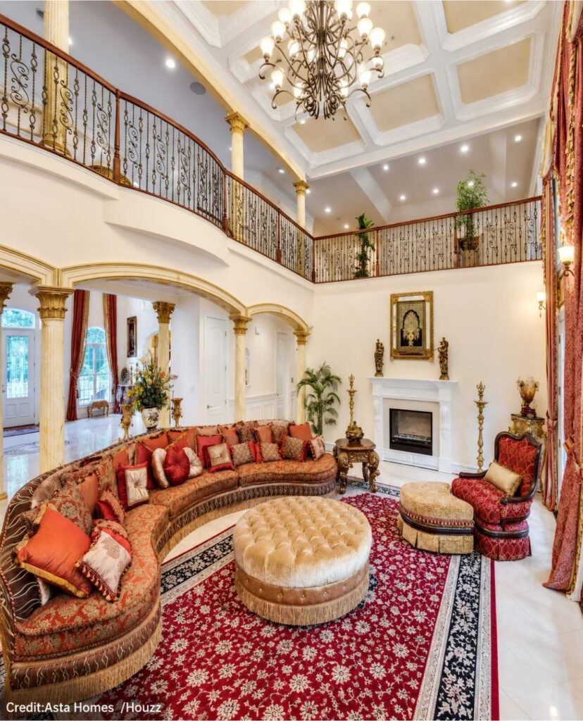 Elaborate Gold Furniture Accents