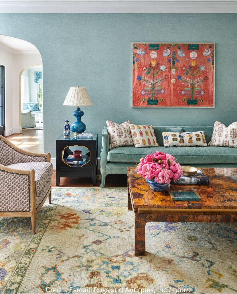 Elegant Patterned Floor Focal Point