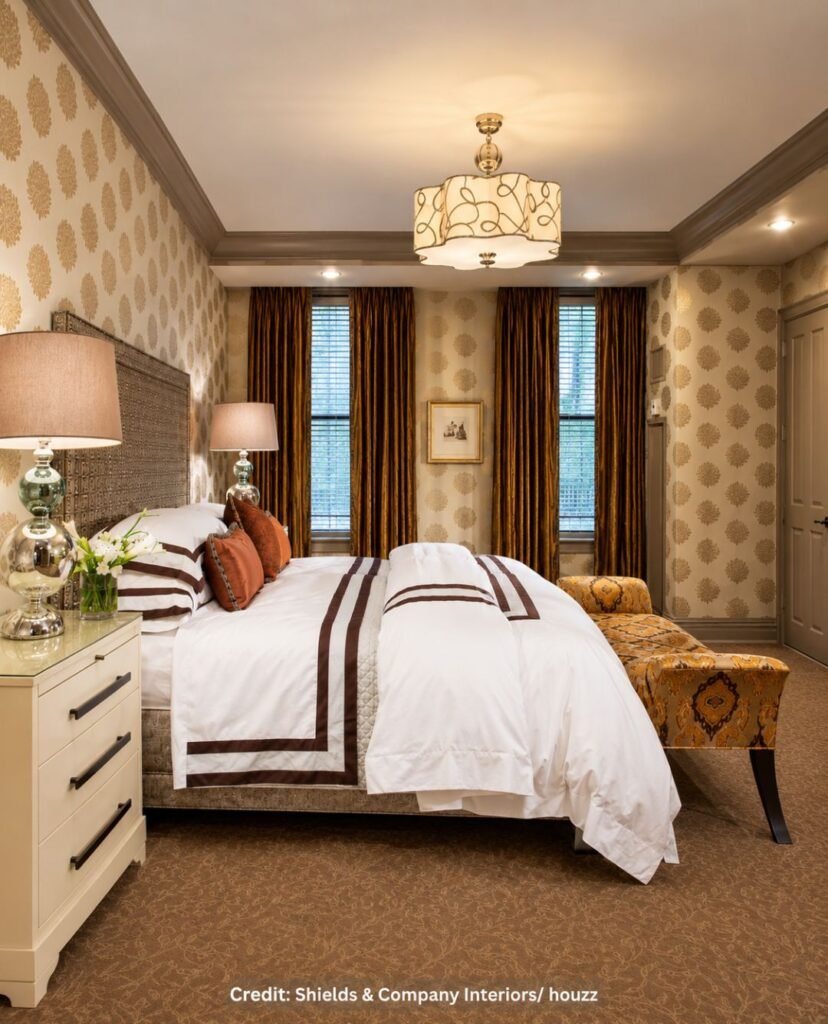 Emerald Wallpapered Wall Covering